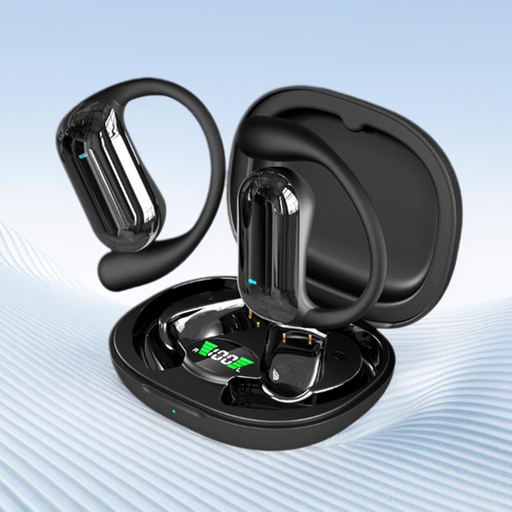 Bluetooth-kompatible 5.3 KI-Übersetzungs-Ohrhörer, Lang anhaltende Übersetzer-Kopfhörer, Offene Kopfhörer für Reisen und Business