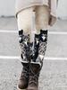 Women's High Waist Yoga Leggings Slim Fit Streetwear Cat Digital Print Stretch Fitness Workout Pants