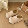 Retro white inner heightening bag head thick-soled slippers women's autumn outer wear 2025 new versatile soft-soled half-drag Birkenstocks