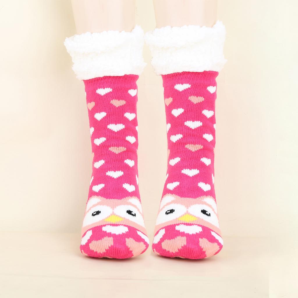 Women's Christmas Socks Floor Socks Snow Boots Thickened Fleece Home Sleep Socks Carpet Sock Covers