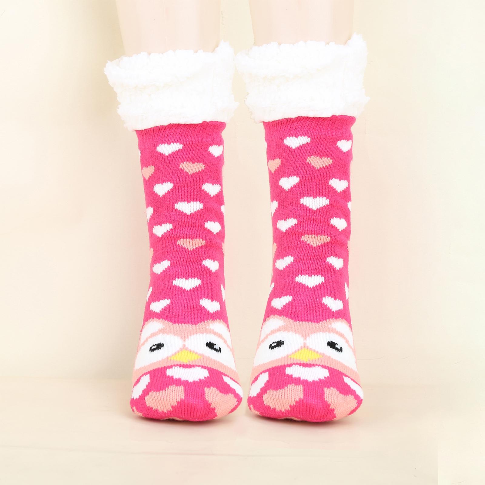 

Women s Christmas Socks Floor Socks Snow Boots Thickened Fleece Home Sleep Socks Carpet Sock Covers One Size