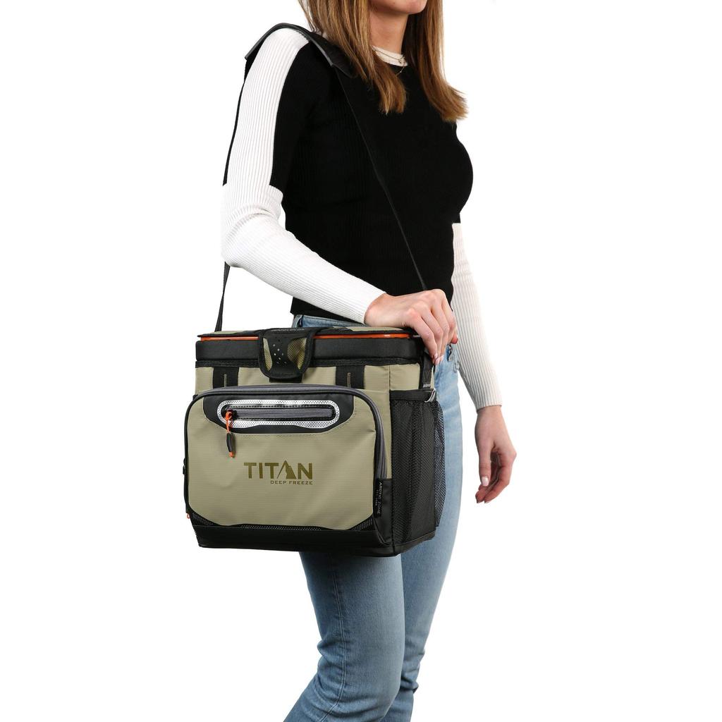 Titan Deep Freeze Cooler 16 Cans Box, 8L, (Moss)
