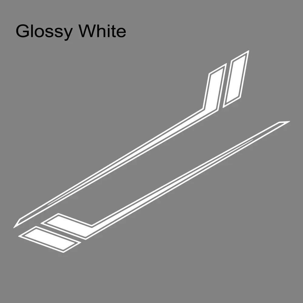 2PCS Double Long Striped Car Door Side Stickers Racing Style Striped Vinyl Decals Auto Body DIY Decoration Stickers Accessories