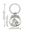 Friesian Horse - Keychain with a Horse, Keychain with a Print, Personalized Pendant from the Art-Dog Brand