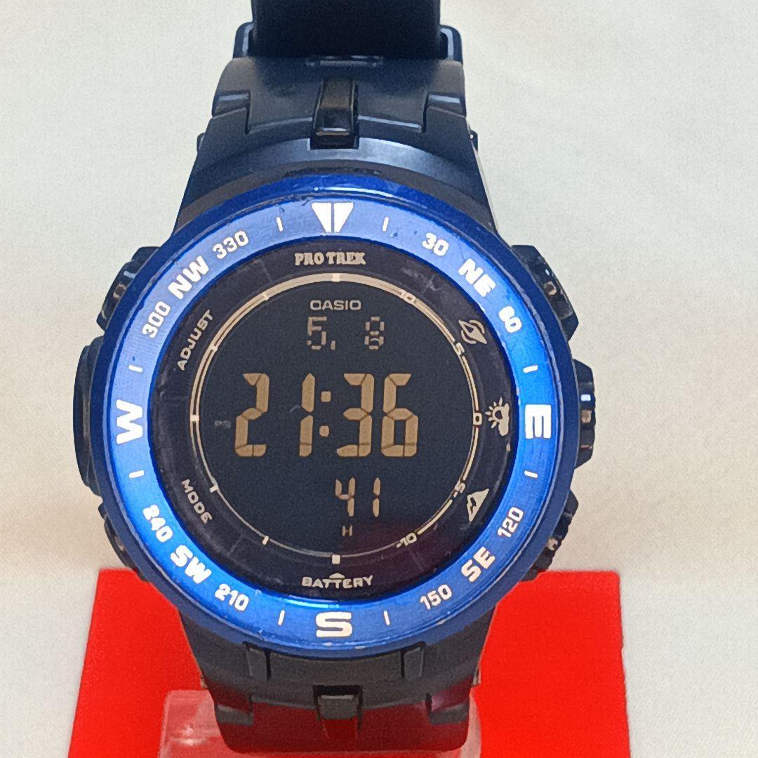 Used CASIO PRO TREK PRG330 outdoor watch battery replaced