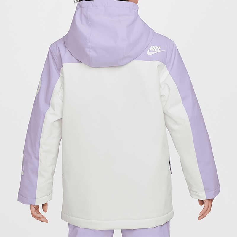 Nike Kapuzen-Reißverschlussjacke Langarm Hortensienlila Kinderjacken HQ7158-515