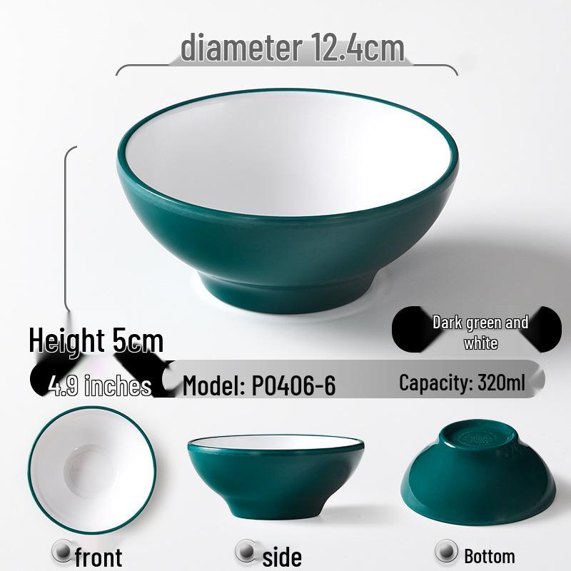 

Круглая меламиновая миска А5 - Универсальная для риса, супа, приправ и хот-пота. Идеально для ресторанов и коммерческого использования.