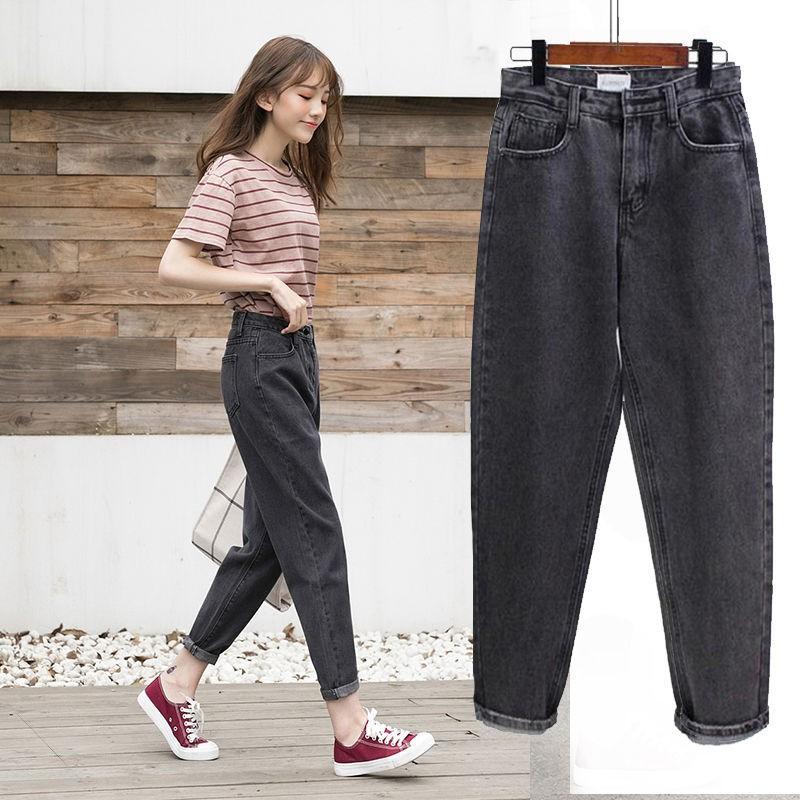 High-Waisted Wide Leg Denim Pants Women Loose Fit Harlan Trousers Streetwear Style