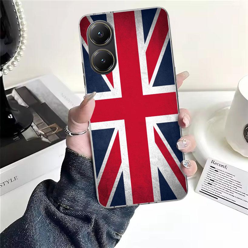 Union Jack England UK Flag Soft Phone Case For Xiaomi Redmi 15C 15 13C 13 Poco X5 X6 X7 F7 Ultra M7 12C 12 10 10C 9C 9A 9T 9 Fun