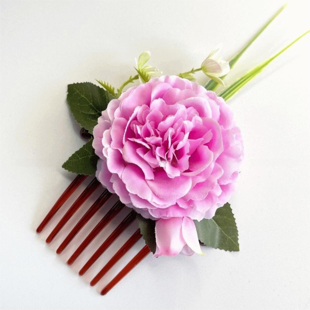 Bohemian Flower Hair Comb Hair Clip Wedding Bride Accessories Cute Flower Hairpin  Girl