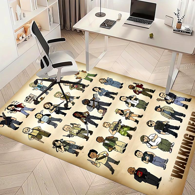 The Walking Dead Daryl Dixon3 Printed Absorbent Washable Carpet, Non-Slip Bathroom Mats, Kitchen Rugs, Yoga Mat,Living Room Entrance, Camping Picnic R