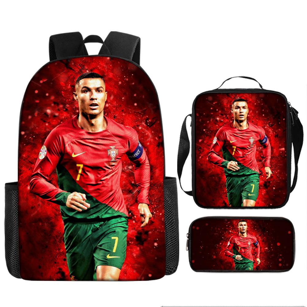 Schulrucksack für Kinder, Rucksack, Bedruckte Federtasche für Schüler, Rucksack, Großvolumiges Dreiteiliges Set Backpack