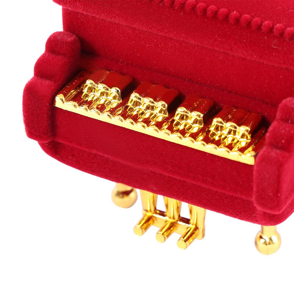 Hot Earring Pendant Wedding Velvet Piano Ring Box Ring Box Gift Case Storage Box