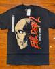 EVIL DEAD 2 "Dead By Dawn" Skull Large Print Ripple Junction Graphic Tee-NWT Unisex T-Shirt