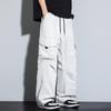 M-8XL Spring/Summer Men's Casual Wide Leg Pants, Hong Kong & Japanese Style