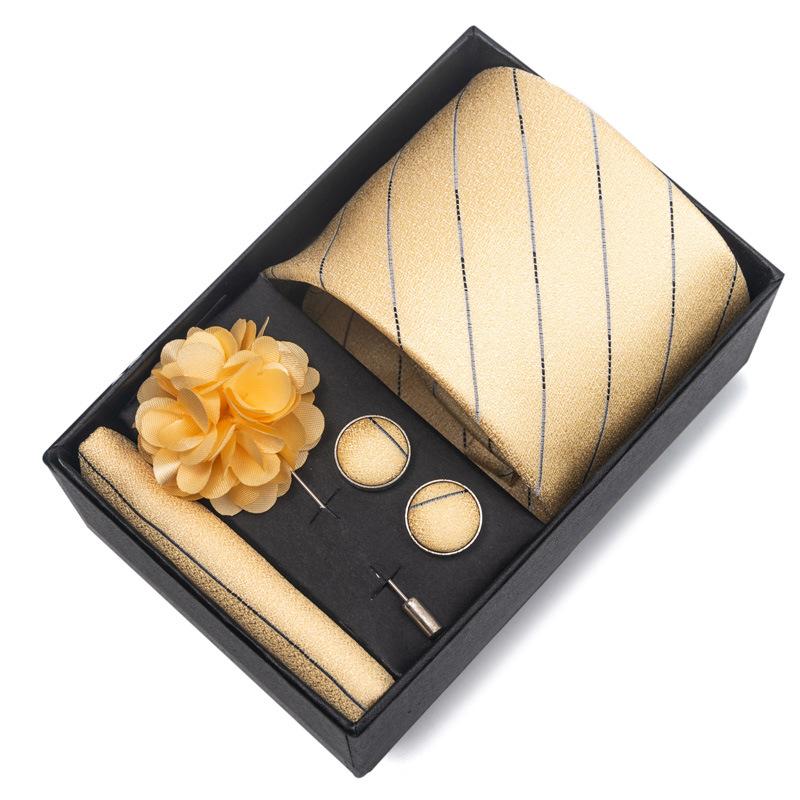 Boda Boda Corbata Novio Festiva Borgoña Corbata Traje de Hombre Gemelos Ramillete Kit de Accesorios