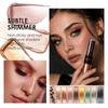 Julystar 8pcs 2-in-1 Dual-Ended Liquid Eyeliner Eyeshadow Stick, Waterproof Metallic Shimmer Liquid Eye Shadow Pen, Long Lasting Black Eye Liner