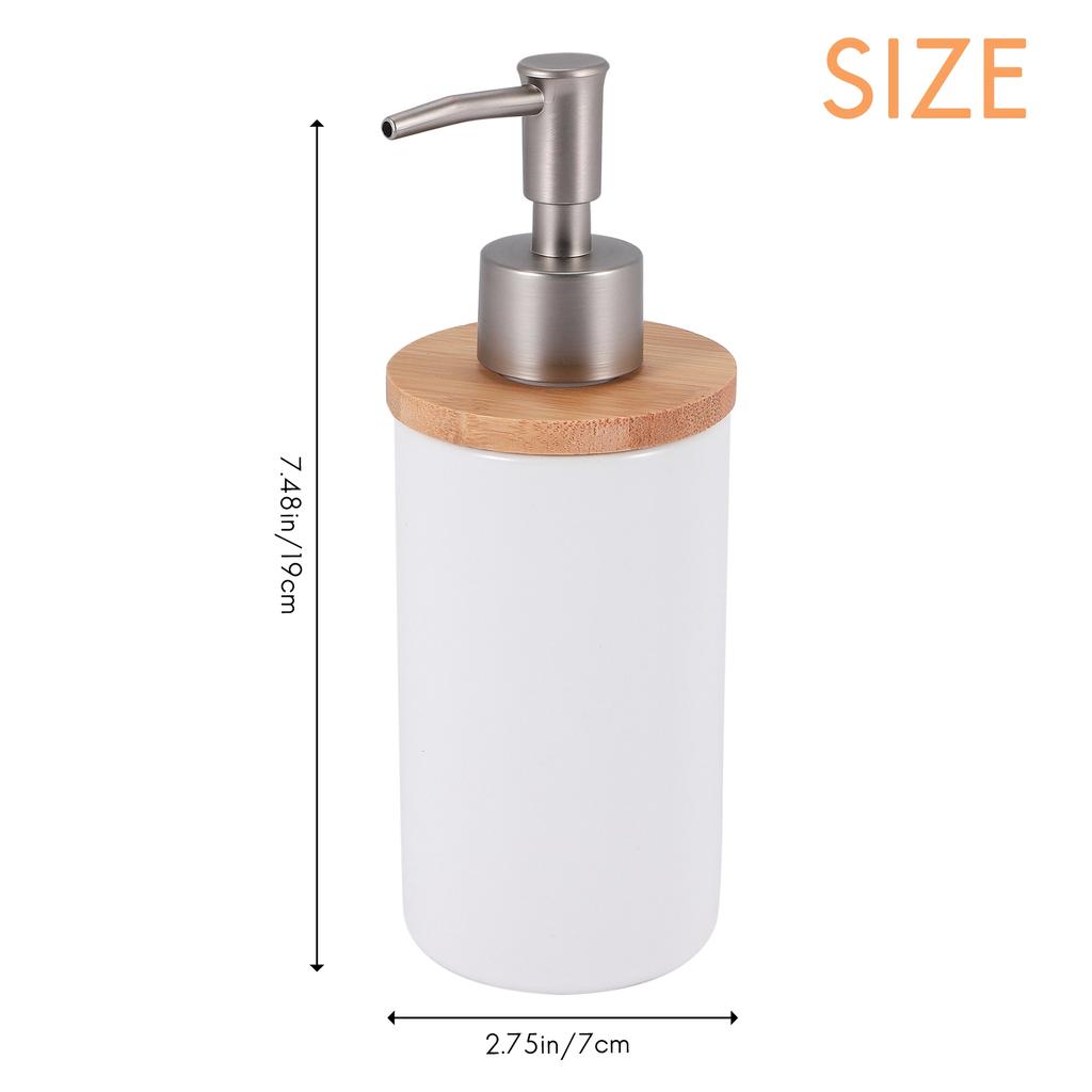 400Ml Soap Dispenser, Nordic Style, Lotion Dispenser Soap Dispenser For Kitchen And Bathroom-B61B