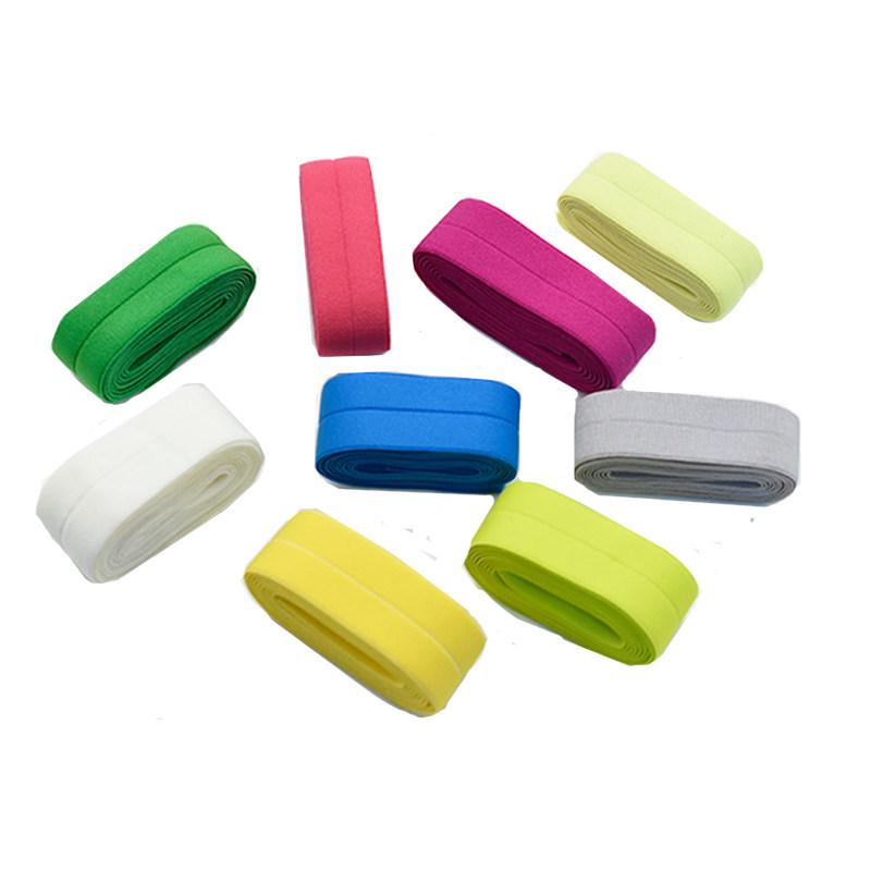 2-2.3cm Thick Elastic Fold-Over Binding Tape for Clothing and Jackets