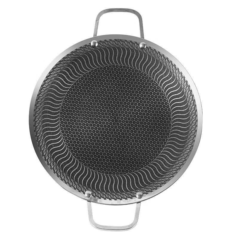 ZhiShi Outdoor Portable Stainless Steel Non-stick Grilling Pan