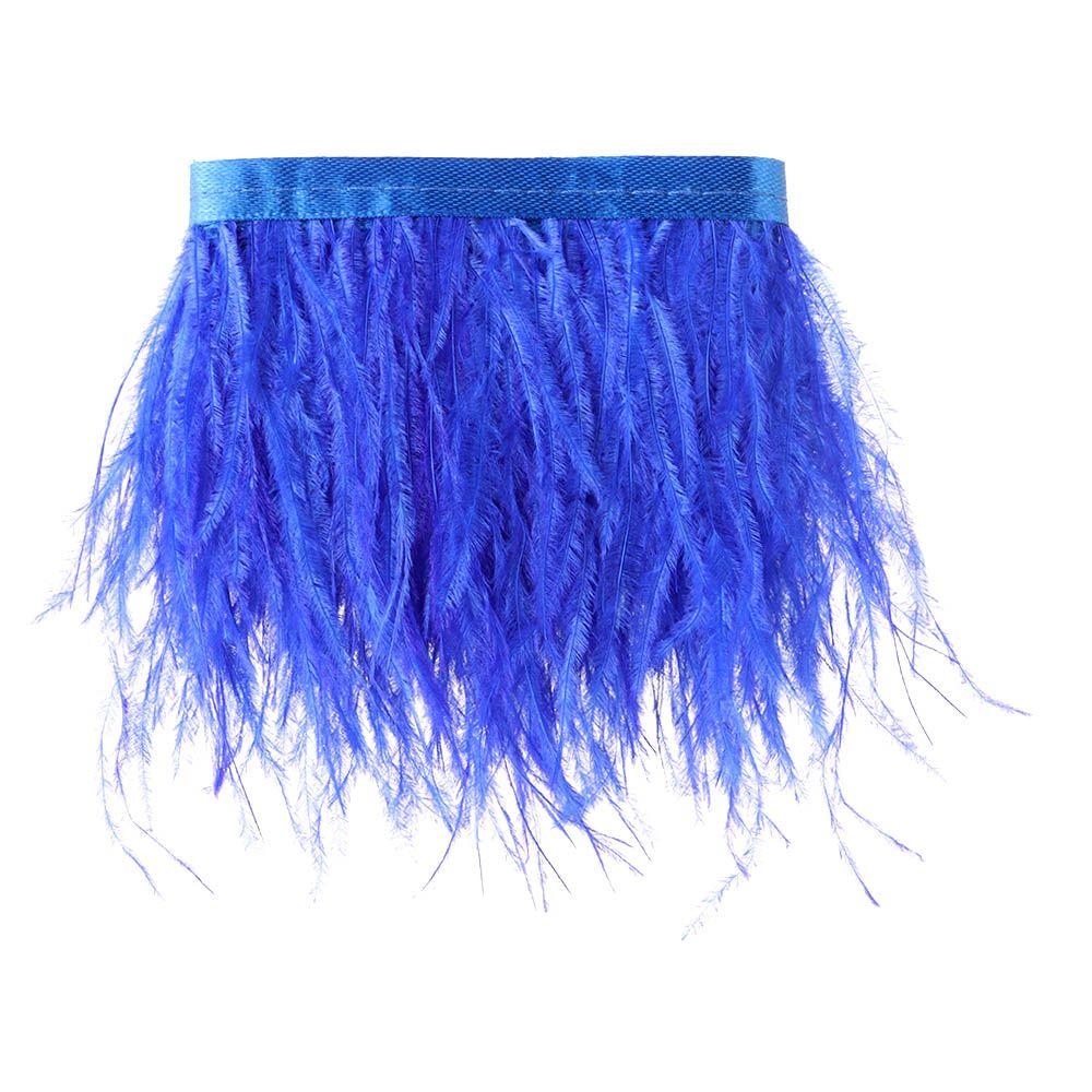 1 Mètre Garniture Plumes d'Autruche 8-10 CM Ruban Ourlet Pour Décoration Robe de Mariée DIY Artisanat Accessoires