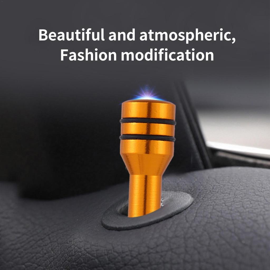 Auto Door Lock Pin Cover - Interior Knob Pull Pin Aluminum Alloy, Trunk Multi