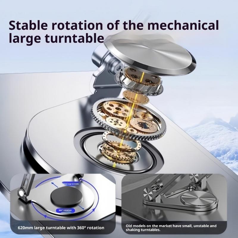 Lightweight Steel Laptop Stand Foldable Design Enhances Ventilation MultiDevice Compatibility Height Adjustable