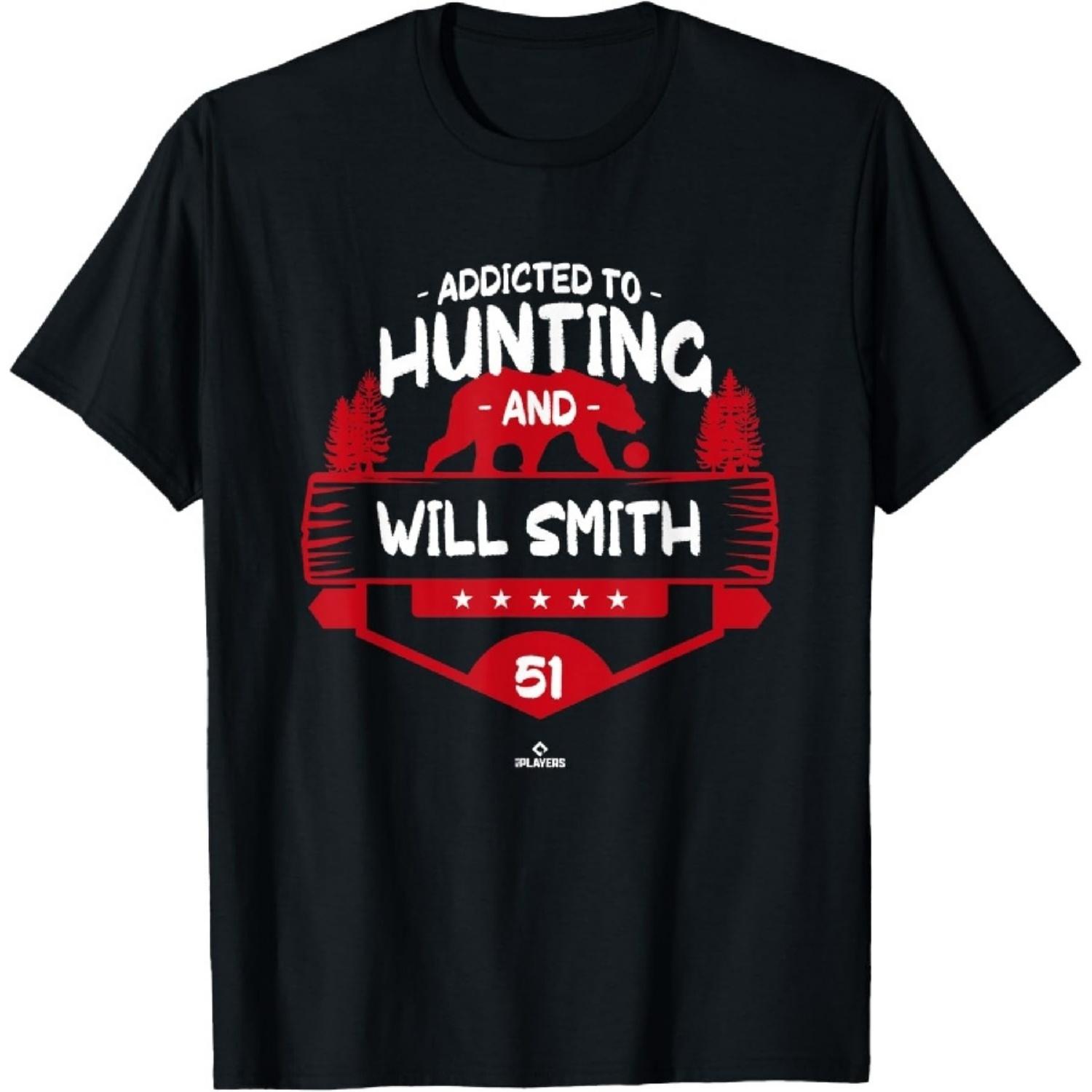 

Bear Hunting and Will Smith Texas MLBPA T-Shirt XXXXXL чорний