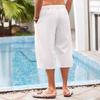 European and American Men's Cotton-Linen Multi-Pocket Beach Shorts (2024 Edition)
