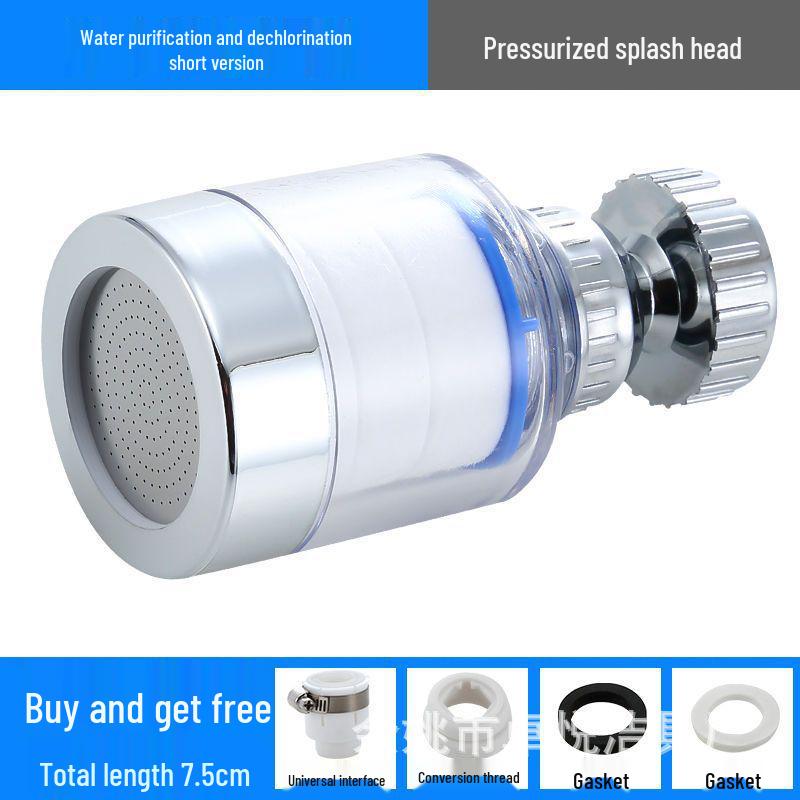 Purificatore d'Acqua per Rubinetto Universale Anti-Schizzi & Booster per Cucina
