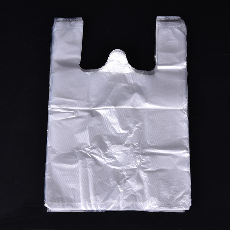 100Pcs Design Plastic T-Shirt Retail Shopping Supermarket Bags Handles Packaging,