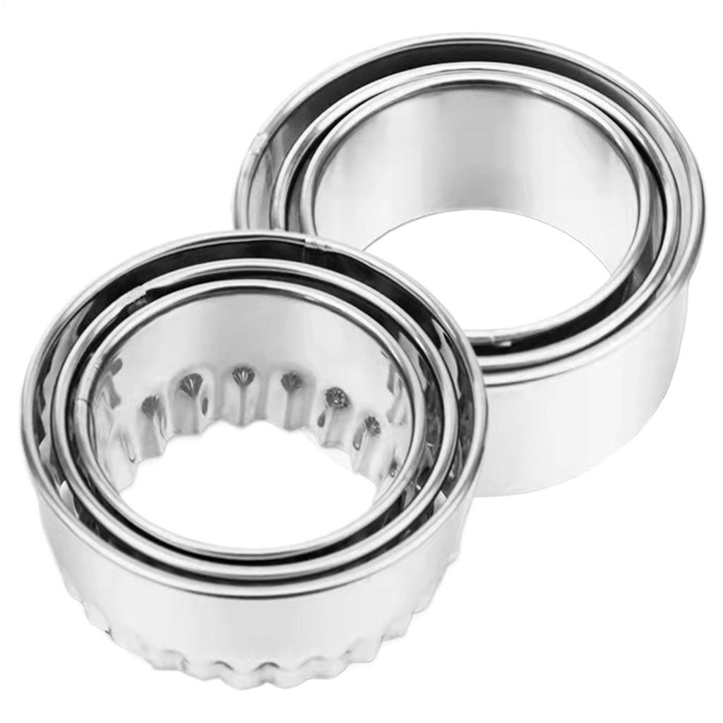 Round Mousse Mold Stainless Steel Reusable Biscuits Cookie Cutter DIY Pastry Baking Circle Ring Mold Baking Tool Bakeware