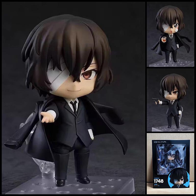 New Bungo Stray Dogs Anime 893# Nakajima Atsushi Dazai Osamu Edogawa Rampo Figures Toy Cartoon Model Movable Doll Xmas Gift