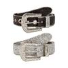 Adult Belt with Rhinestone Buckle Light Luxurious Ladies Locomotive Waistband