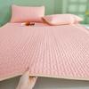 3pcs/set Latex Cooling Mattress Pad-Soft Friendly Foldable All-Season Bedding Breathable Quilted Design(1 mat and 2 pillowcases)