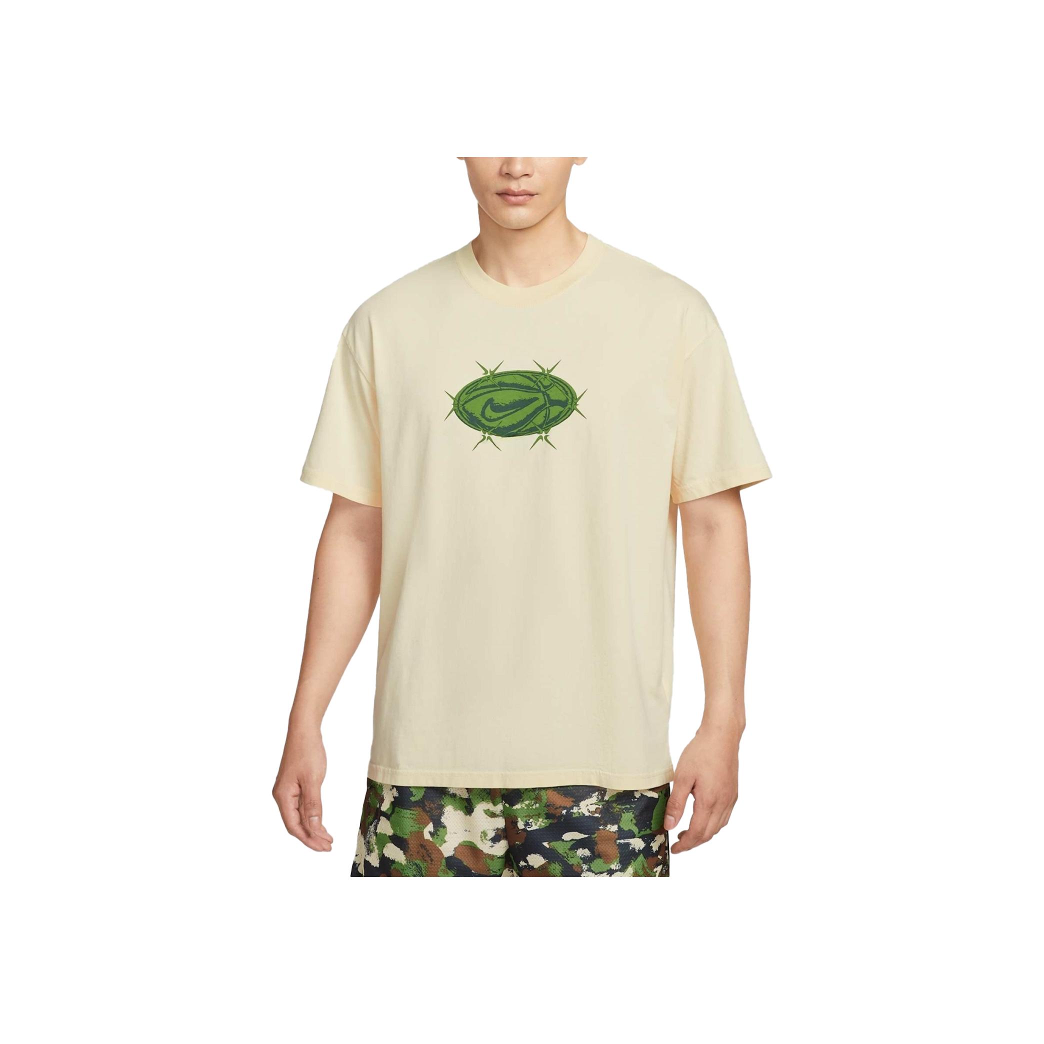 Nike Sportswear Essentials Loose Fit Cotton Graphic Crew Neck Short Sleeve T-Shirt Men s White HV1676-113 M