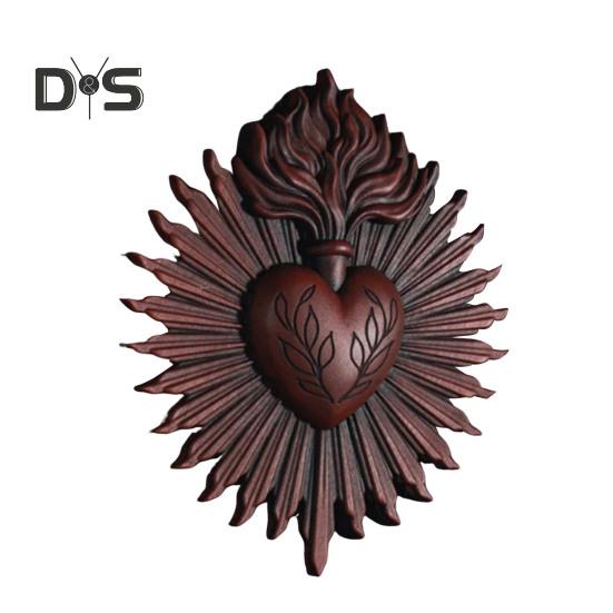 

Готическая настенная табличка «Священное Сердце», украшение для дома, молитвенная стойка «Непорочное Сердце Марии», добавьте любви и искусства в свое пространство, металлическая табличка для праздничного подарка, настенная красный