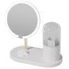 2024 LED Makeup Mirror with Storage - Desktop Vanity Mirror with Fill Light for Students