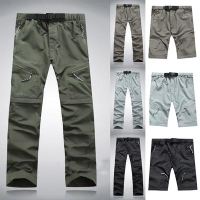Neue 2-in-1-Hose Herren Outdoor-Hose Schnelltrocknend Abnehmbar Doppelt verwendbar Hose Shorts und Hose S-3XL