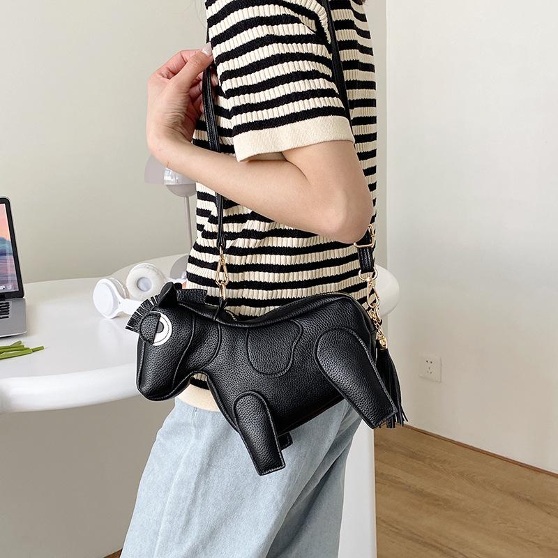 Small Bag Female Doll Pony Cross-body Bag for Small-sized Phones Small Square Bag