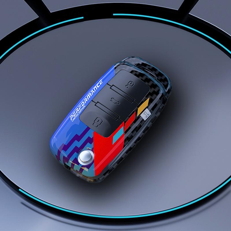 Protect Car Key Shell For Volkswagen Polo Passat B5 Golf 4 5 6 MK5 MK6 Eos Bora Beetle TSI New Carbon ABS Cover Case