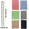 100pcs Disposable Paper Straws, Cowhide Color,Thickened,Flat Mouth,Very Suitable for Various Occasions,Such as Parties, Weddings