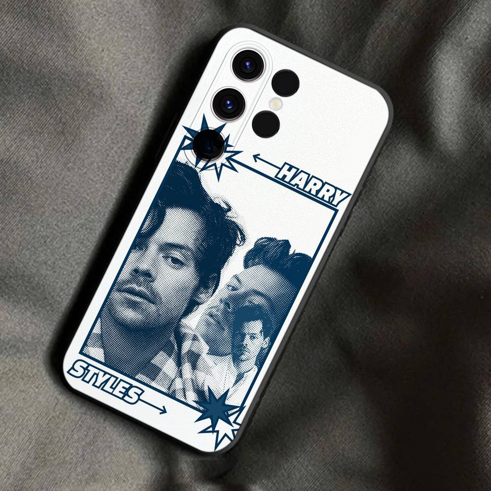

H-Harry Singer S-Styles Phone Case For Samsung S25,S24,Ultra,S20,S30,Plus,S22,S23,Ultra,Plus,5G Soft Black Samsung S20plus5G