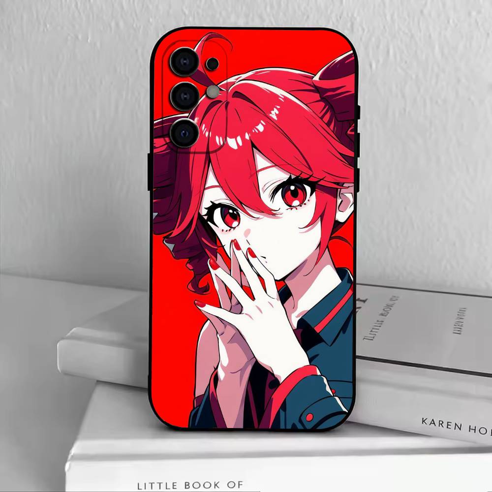 TM-Kasane Teto Get To Me Phone Case Black Silicone Soft For Samsung S25,S24,S21,S22,S23,S30,Ultra,S20,Plus,Fe,Lite
