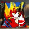 Kick 2D Flat Pattern Flannel Blanket High Quality All Seasons Warmth and Comfort Perfect for Christmas Gifts.DMT0925121