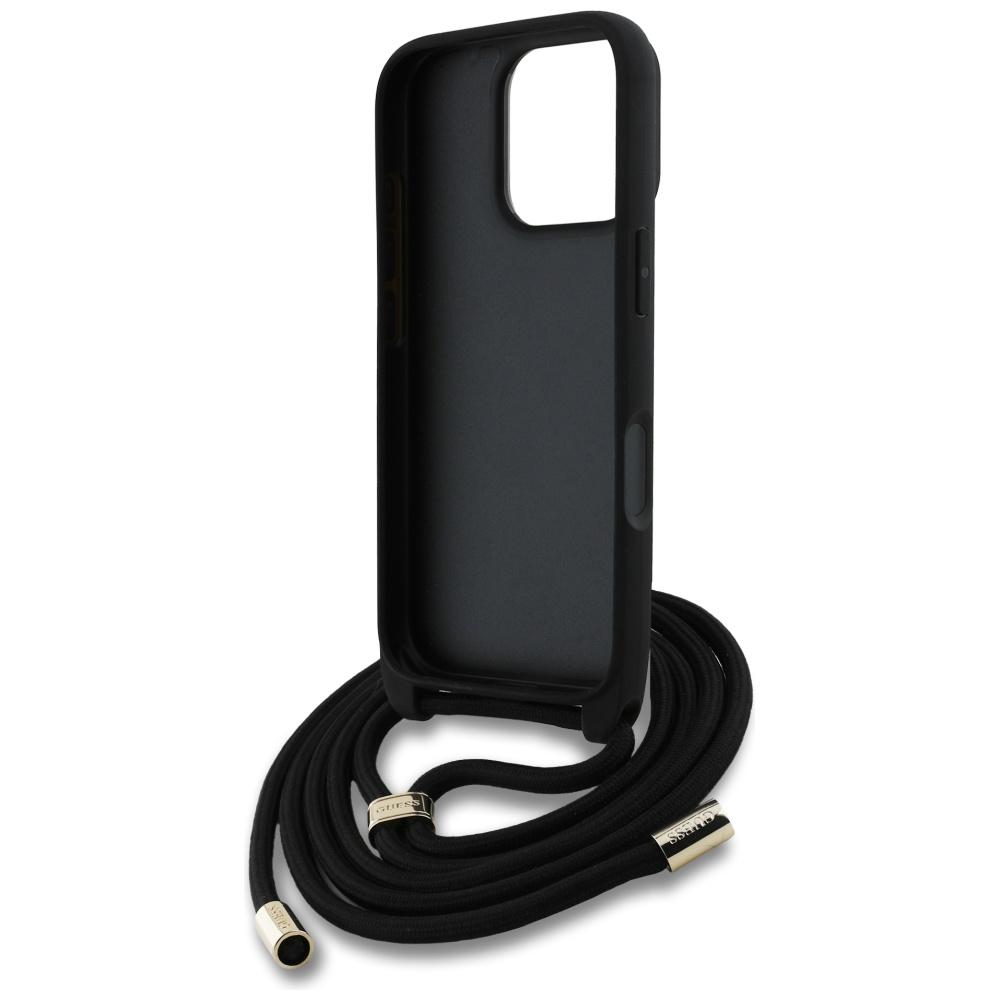 Etui Guess 4G Big Logo Cord Stap Crossbody Do Iphone 16 Pro Max, Brązowy