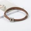 Diamond-in Leather Women's 1.0 Thin Belt Cowhide with Dress Casual Pants Women's Versatile Belt