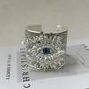 European and American Heavy Industry Burst Devil's Eye Sticker Diamond Wide Version Bracelet
