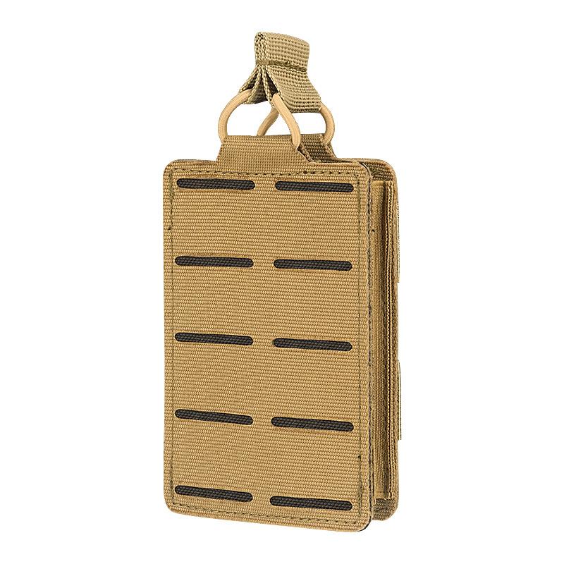 Outdoor Molle 5.56 Magazine Pouch Single Mag Holder Universal Laser Cut Flashlight Pouch Knife Pocket Hunting Gear