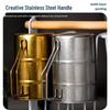 Cmaos Distressed Stainless Steel Industrial Camping Mug